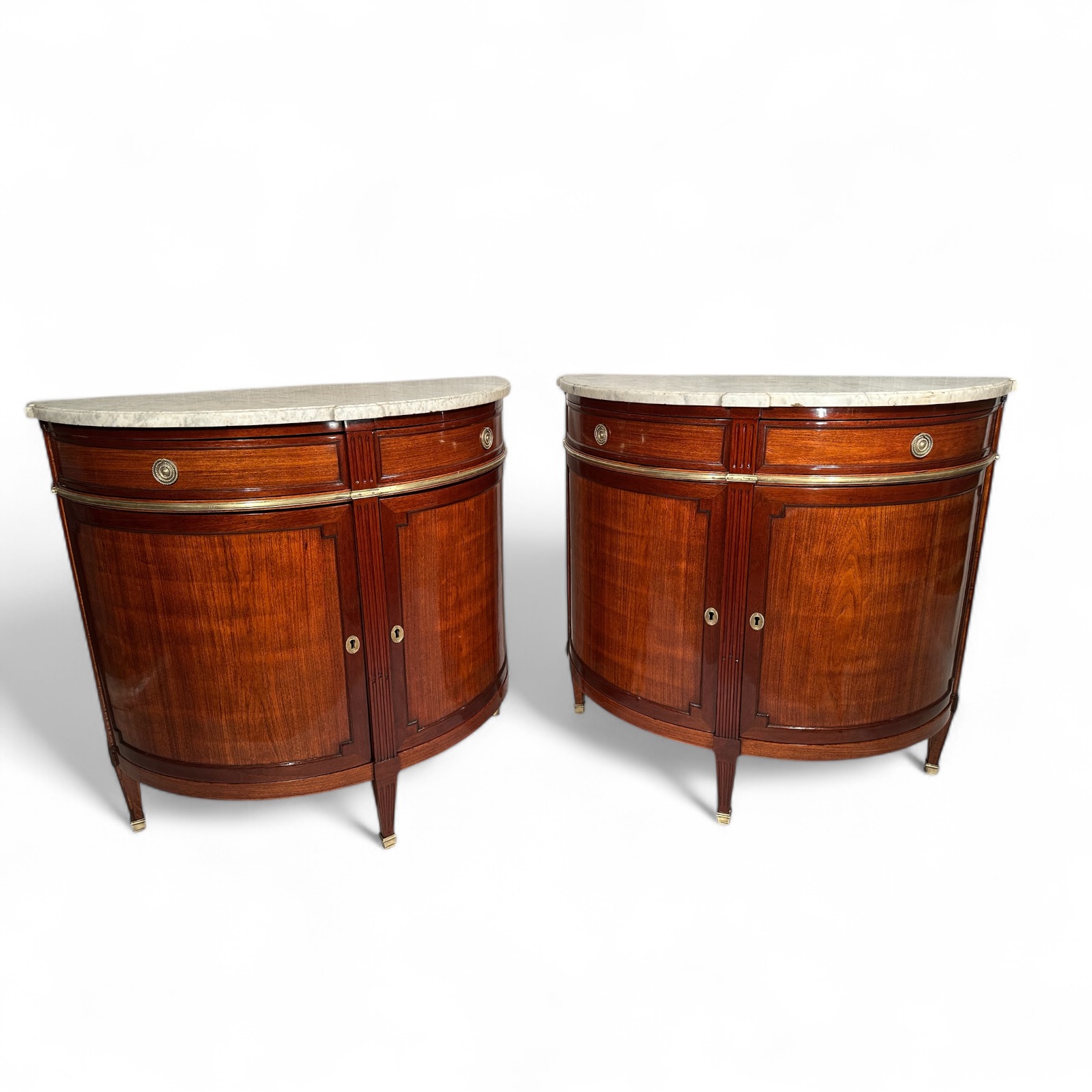 Pair of Demilune Cabinets- Styylish